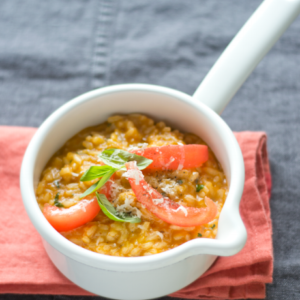 risotto tomates basilic