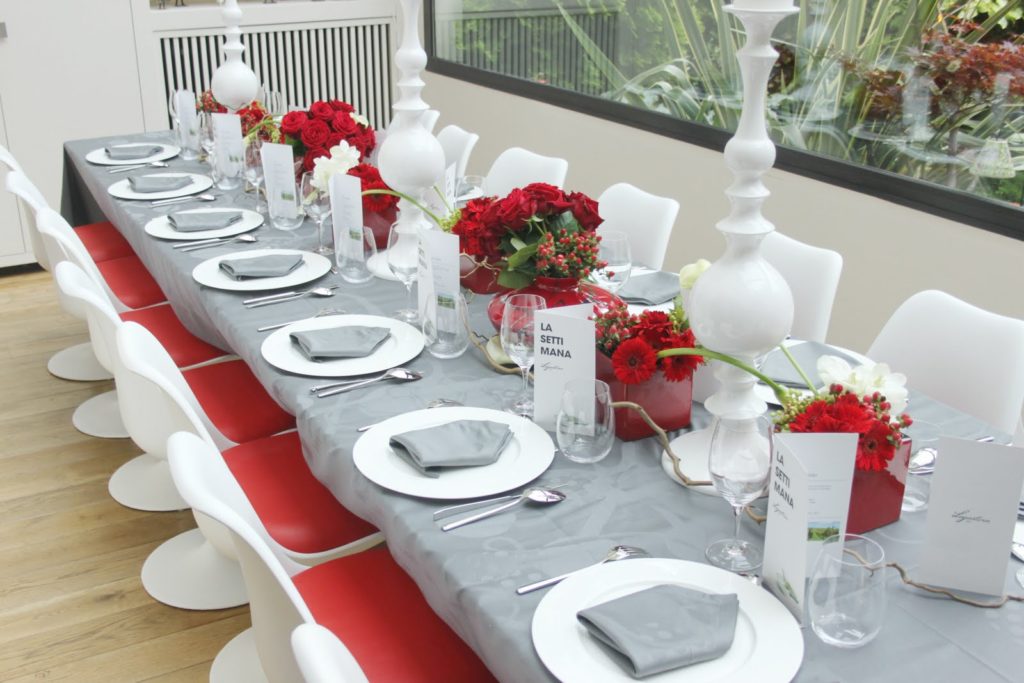 Diner organise par lagostina et la chef olympe versini