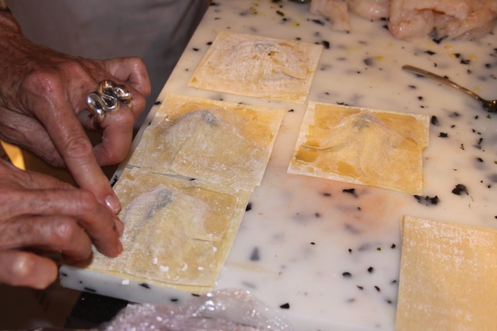 Diner organise par lagostina et la chef olympe versini