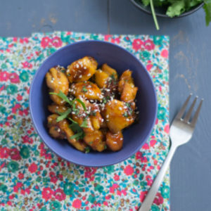 poulet caramelise aux agrumes