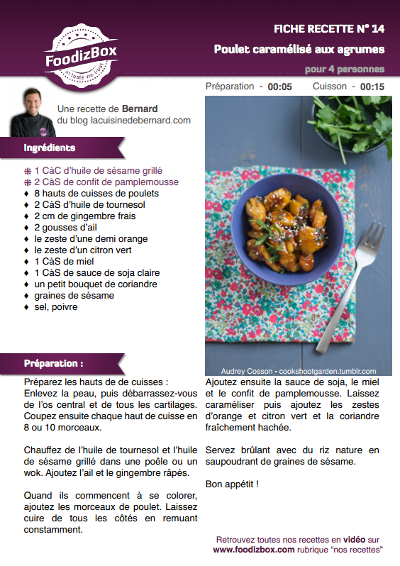 Mes Recettes FoodizBox de Janvier