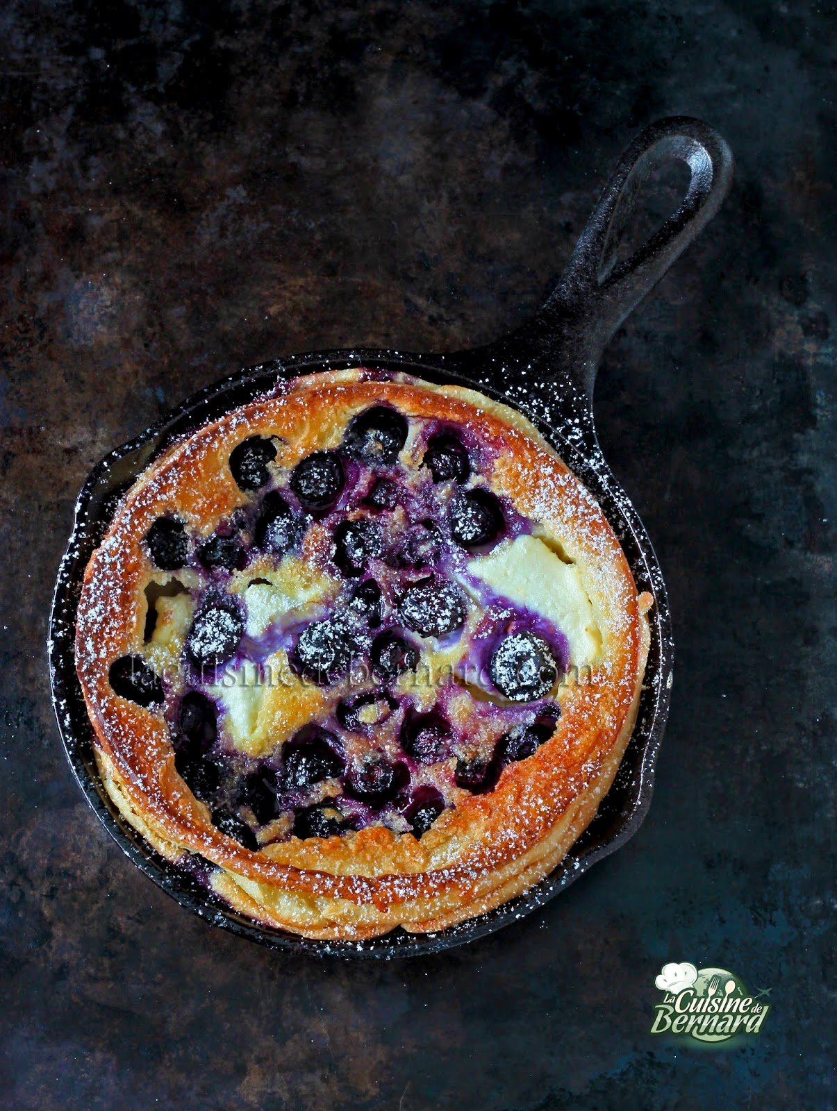 Dutch Baby aux myrtilles et ricotta au citron