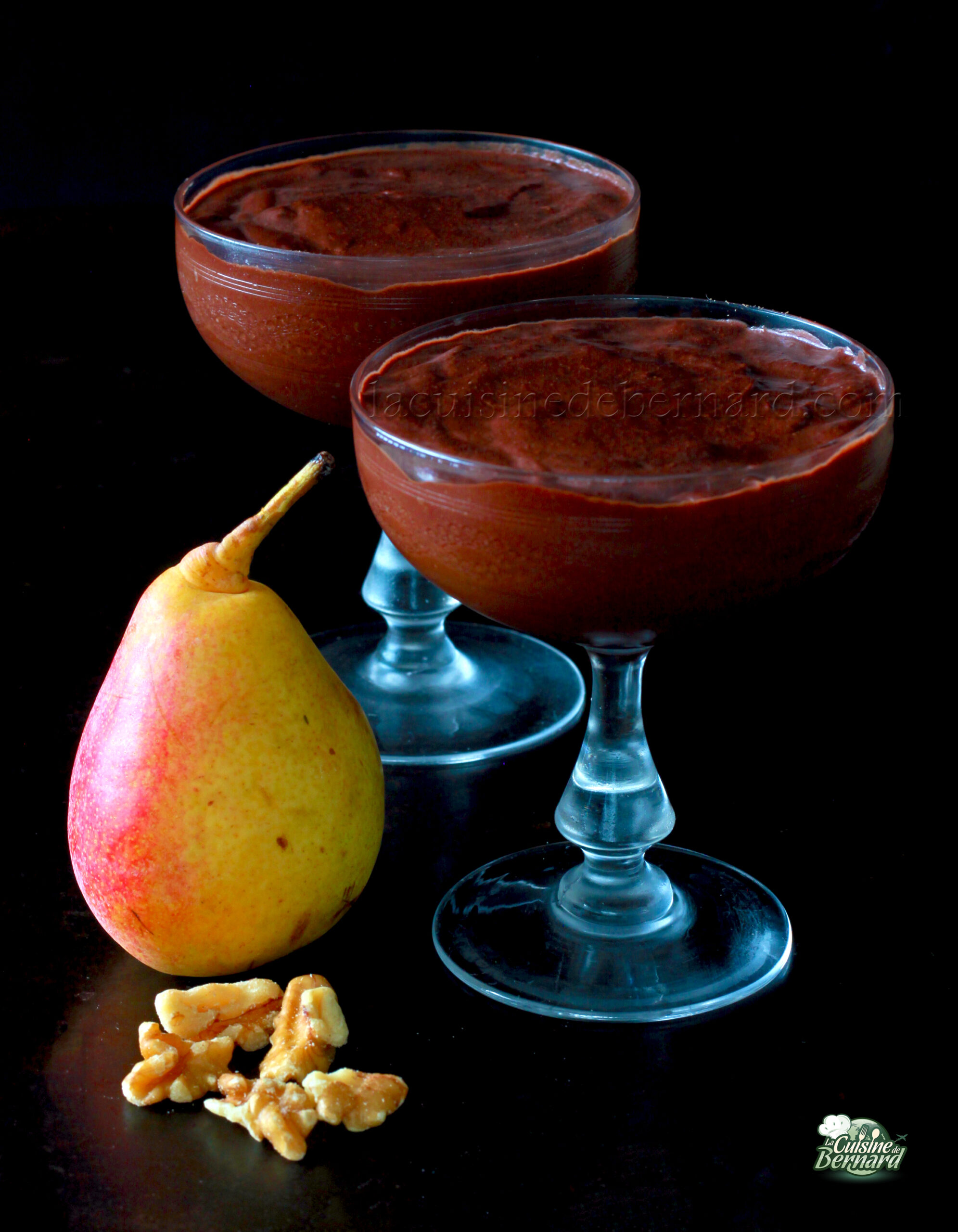 Crème poire chocolat noix