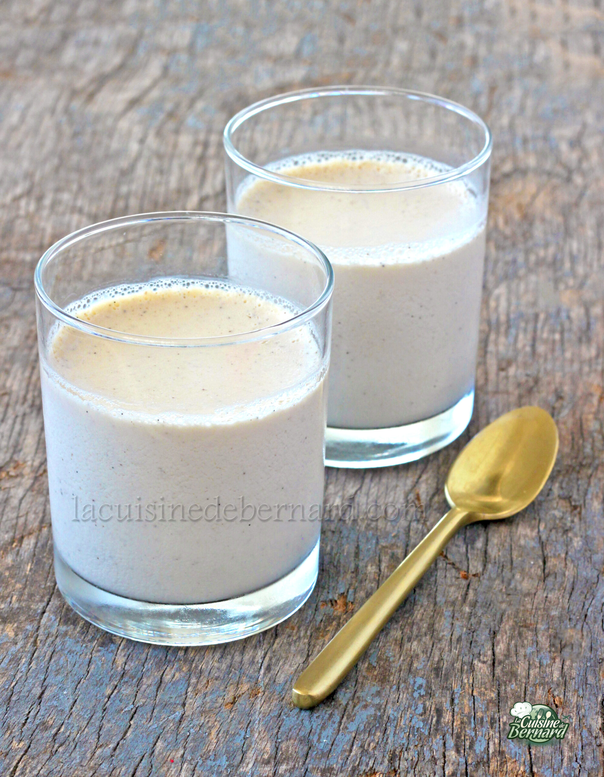 Panna cotta crème, lait de coco, vanille et fleur d&rsquo;oranger