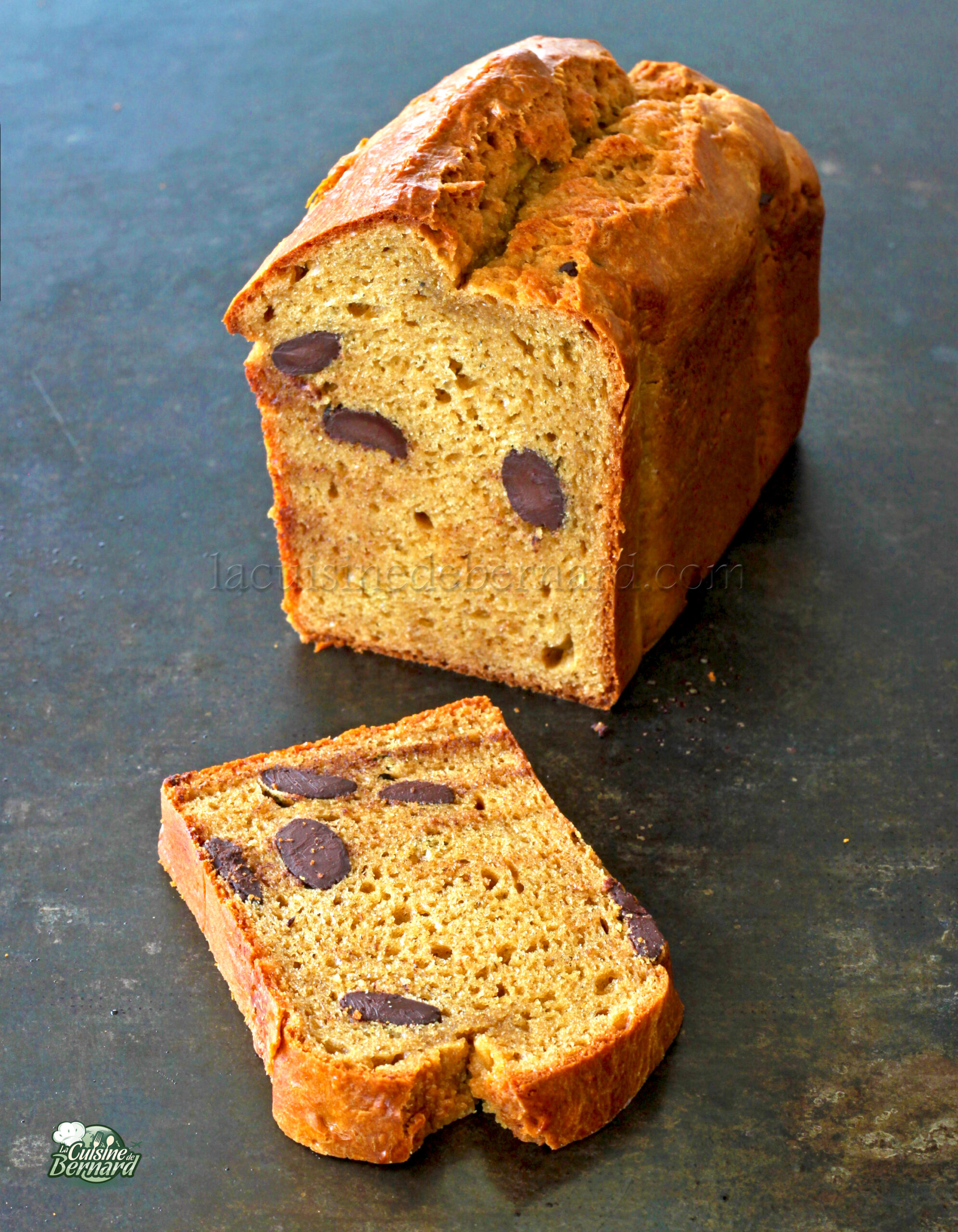 Cake de l&rsquo;impossible banane cacahuète